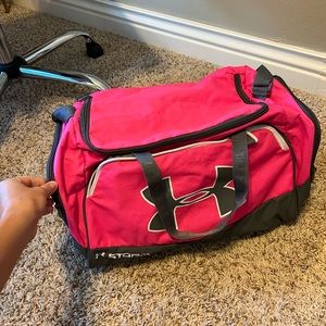 Pink under armor Duffle bag